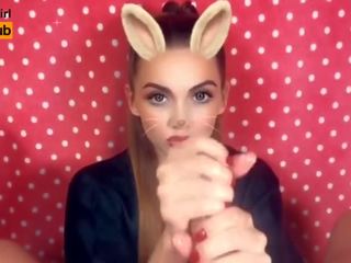 Snapchat POV Oil Jerk OFF | Swallow Cum | desirable Bunny