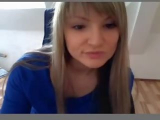 German perky teen on webcam Part 1