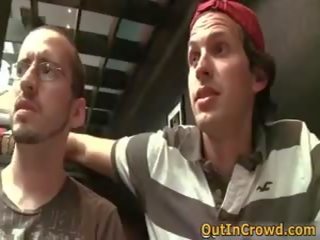 Hard up Gays Sucking And Fucking In Restaurant Three By Outincrowd